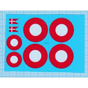 Harvard - danske decals, skala 1/32