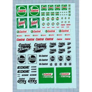 Castrol, skala 1/24 - 1/50 - decals