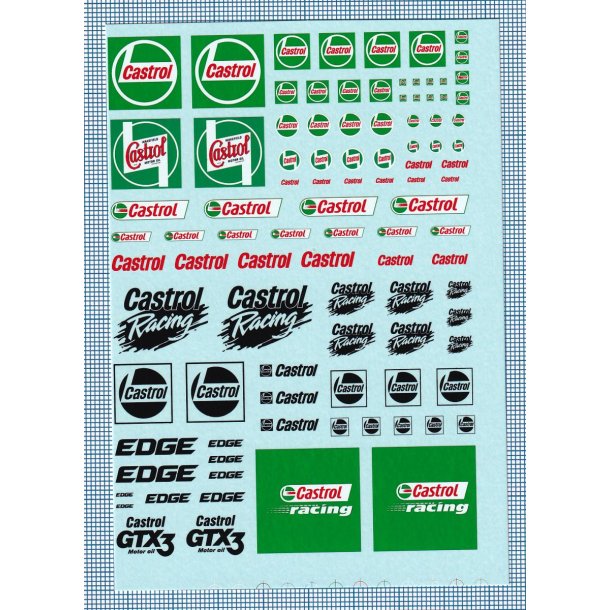 Castrol, skala 1/24 - 1/50 - decals