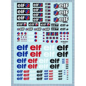 elf, skala 1/24 - 1/50 - decals