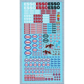 Esso, skala 1/24 - 1/50 - decals