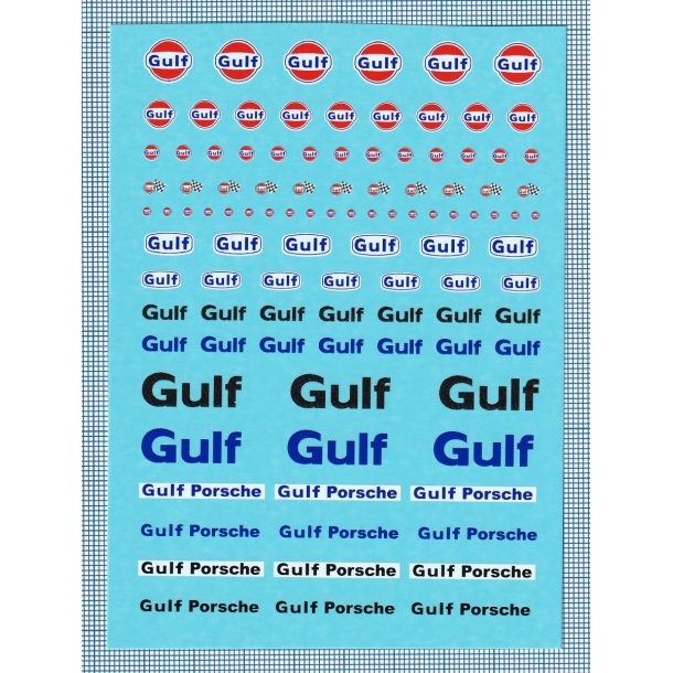 Gulf, skala 1/24 - 1/50 - decals