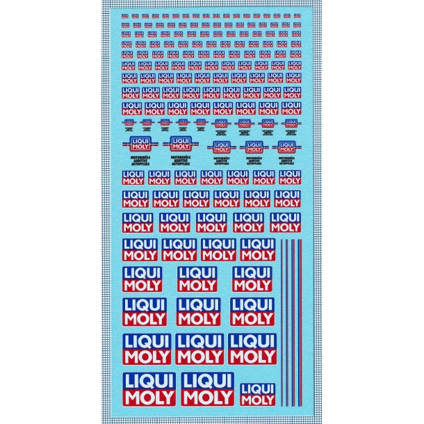 Liqui Moly, skala 1/24 - 1/50 - decals