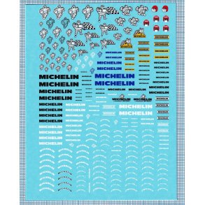 Michelin, skala 1/24 - 1/50 - decals