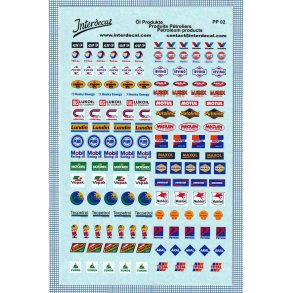 Diverse olieselskaber, skala 1/24 - 1/50 - decals