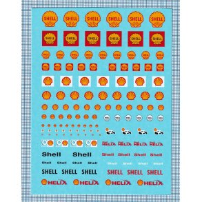Shell, skala 1/24 - 1/50 - decals