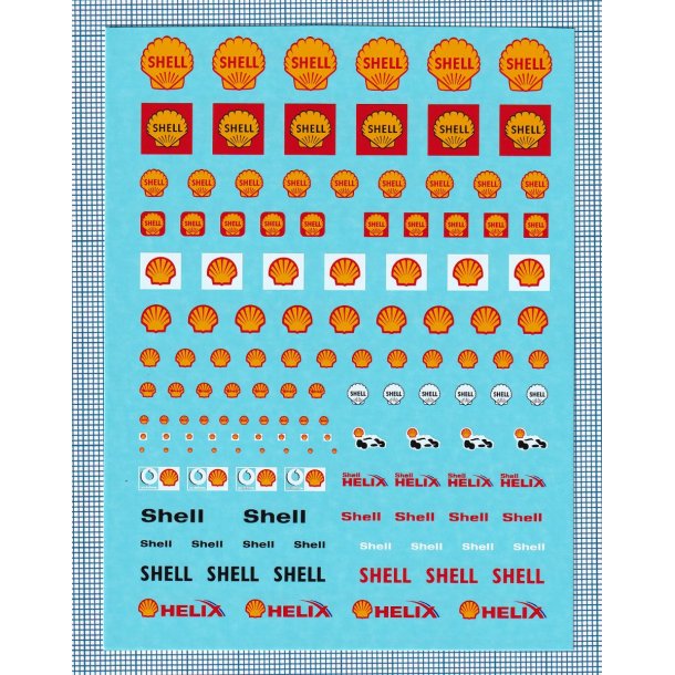 Shell, skala 1/24 - 1/50 - decals