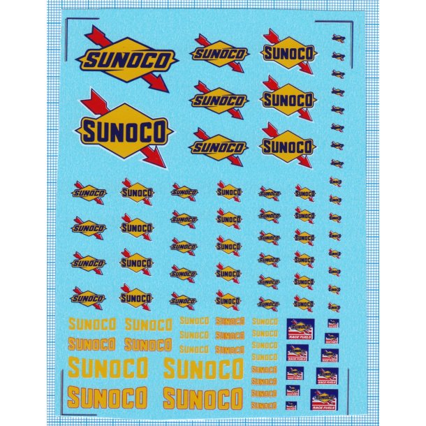 SUNOCO, diverse strrelser - decals