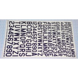 USAF bogstaver og tal, decals skala 1/48