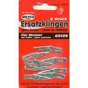 Knivblade til kniv 65129, pakke med 5 stk.