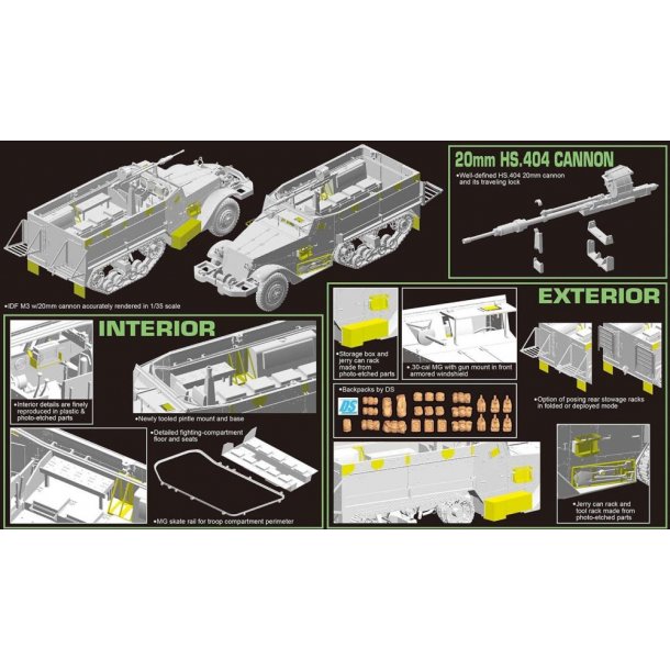 M3 Halftrack med 20 mm HS.404 kanon