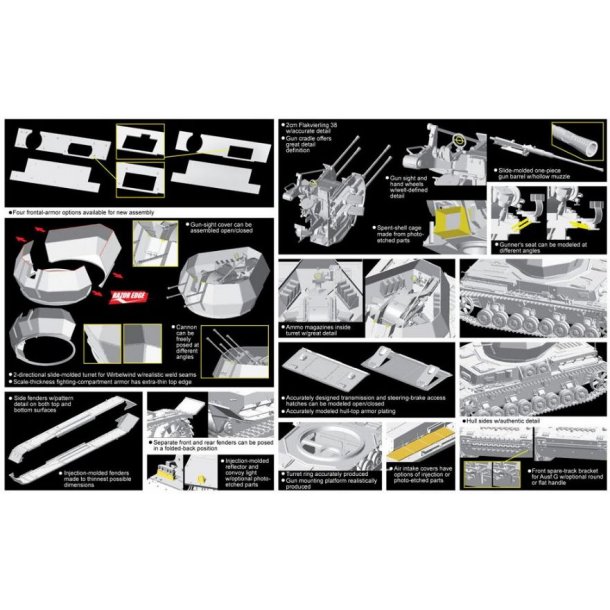 German Flakpanzer IV Ausf. G Wirbelwind Early Production