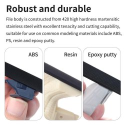 AT-FX DLC Coated Stainless Steel Hand File Grit#400/800