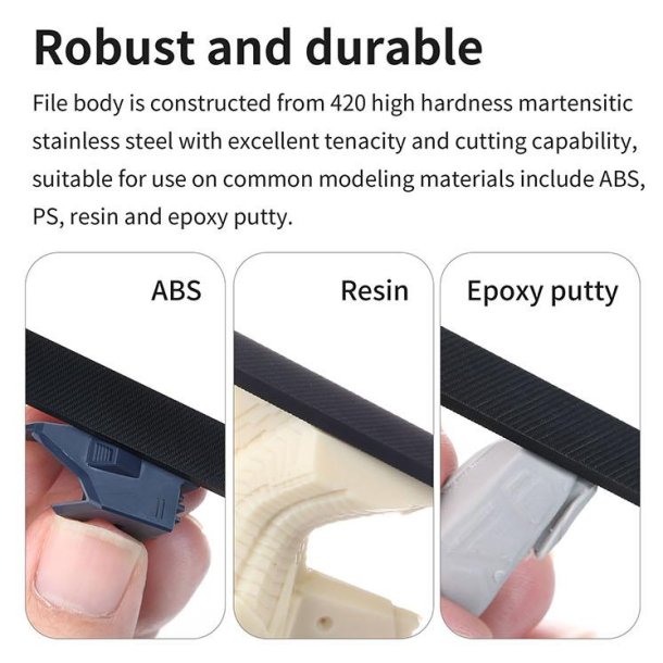 AT-FX DLC Coated Stainless Steel Hand File Grit#400/800