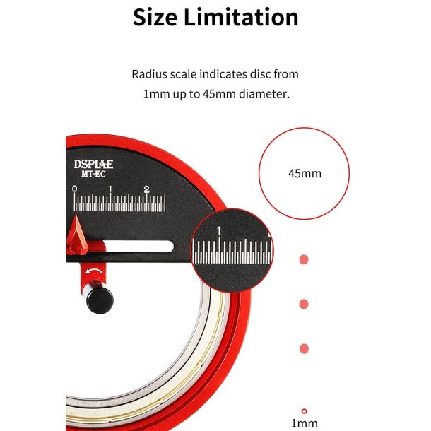 Justerbar Cirkelsk�rer i metal, 1 - 45 mm