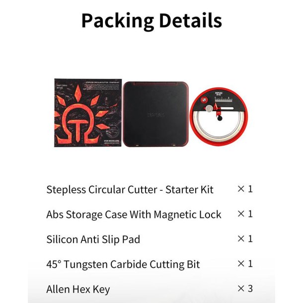 Justerbar Cirkelsk�rer i metal, 1 - 45 mm