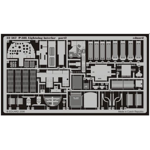 P-38 Lightning foto�tsede dele m.m.