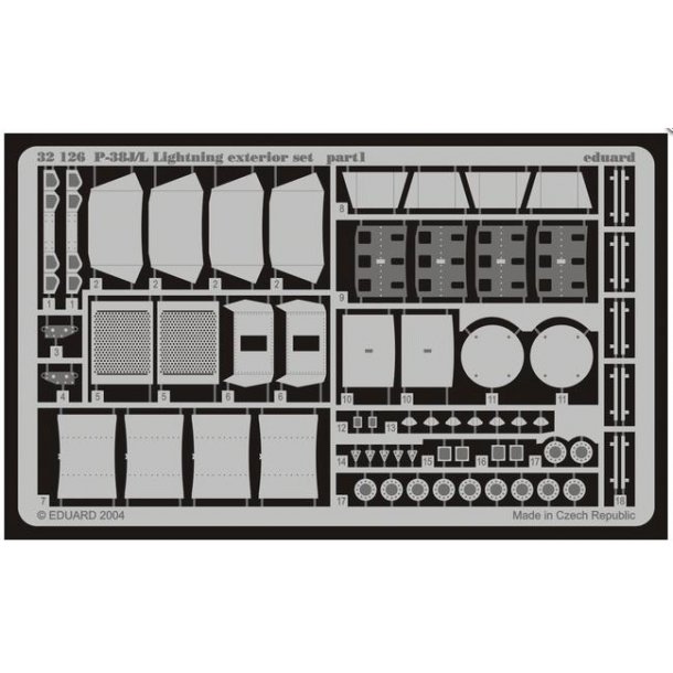 P-38 Lightning foto�tsede dele m.m.