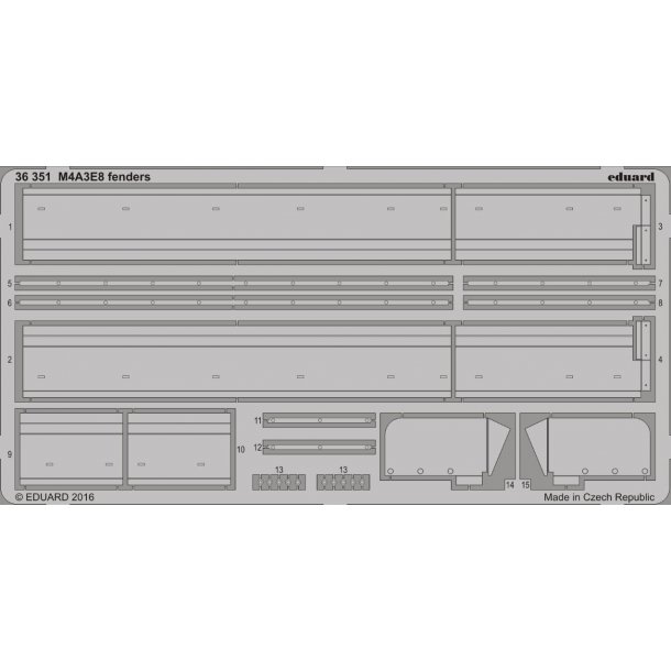 Fotots-st 1 til Sherman M4A3E8 (Italeri 6529)