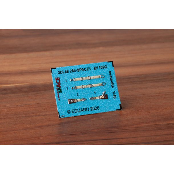 Bf 109G seatbelts SPACE, skala 1/48