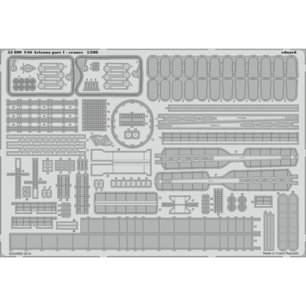 Fotots st 1 (kraner) til Trumpeter USS Arizona
