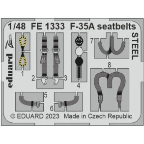 Lockheed Martin F-35A Lightning II - fotoæts (seatbelts steel)