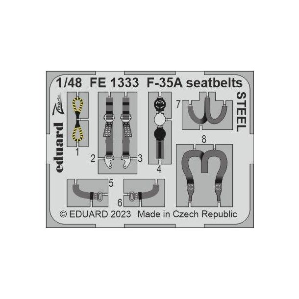 Lockheed Martin F-35A Lightning II - fotots (seatbelts steel)