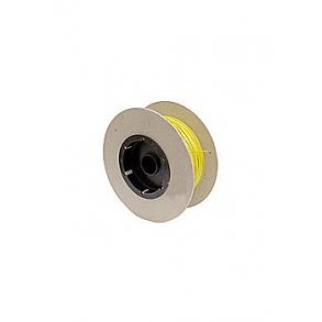 Tynd ledning, 5 meter, Ø0,56 mm, 0,05 mm² - gul