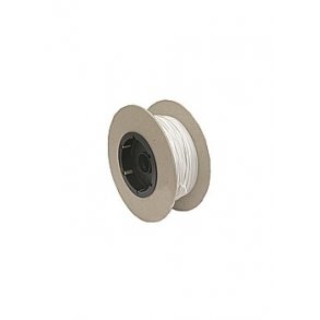 Tynd ledning, 5 meter, Ø0,56 mm, 0,05 mm² - hvid