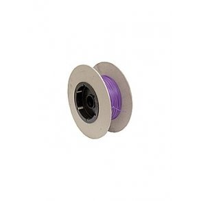 Tynd ledning, 5 meter, Ø0,56 mm, 0,05 mm² - violet