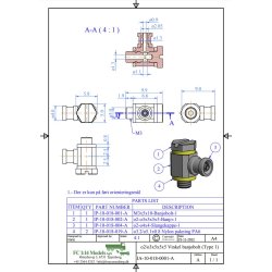 Banjo-nippel komplet 2 / M3, st med 5 stk.