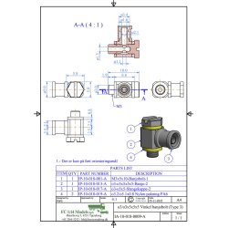 Banjo-nippel komplet 3 / M3, st med 5 stk.