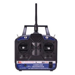 FlySky FS-CT6B 6-kanals radiosender 2,4 GHz Mode 2 med FS-R6B modtager