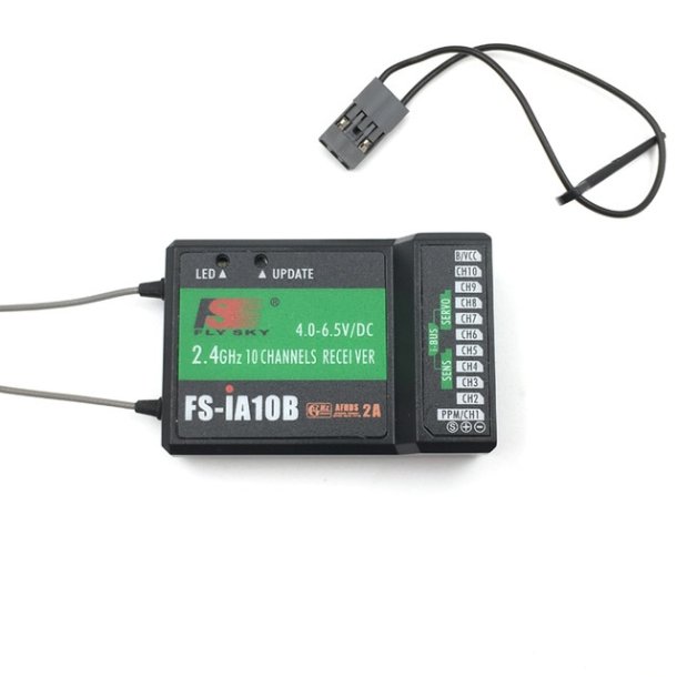 FlySky FS-i6X 2.4 GHz 6 kanals radiosender med 10 kanals modtager