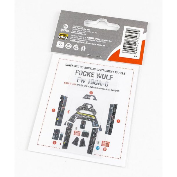 Focke Wulf Fw 190A-6 with WGr.21 panel skala 1/35 til Border Model