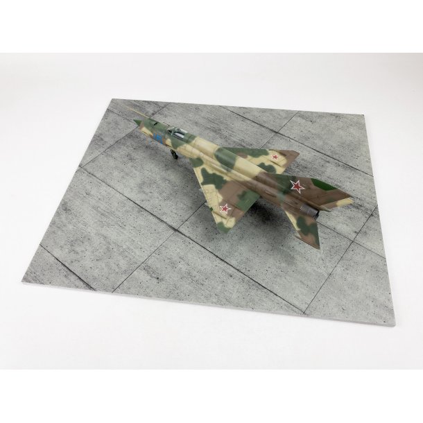 Concrete Base Rectangular Type 4 380 x 320 mm 3D Diorama base