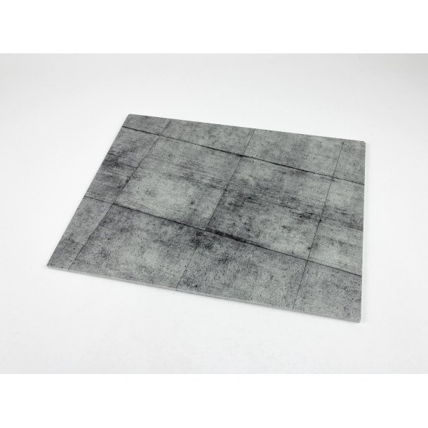 Concrete Base Square Type 3 300 x 230 mm 3D Diorama base