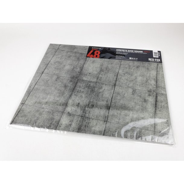 Concrete Base Square Type 4 380 x 320 mm 3D Diorama base