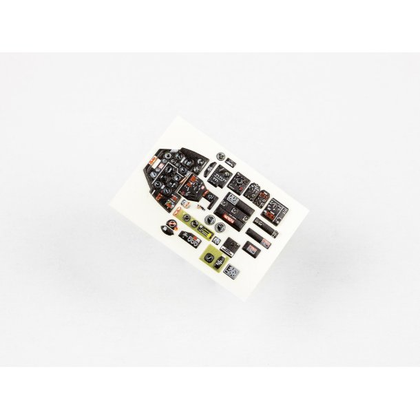 North American P-51D Mustang instrumentpanel til Tamiya