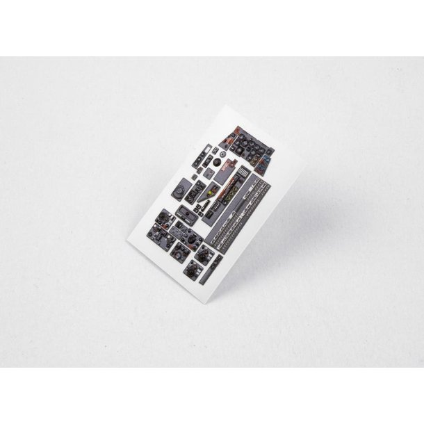 He 219A-7 UHU instrumentpanel til Tamiya