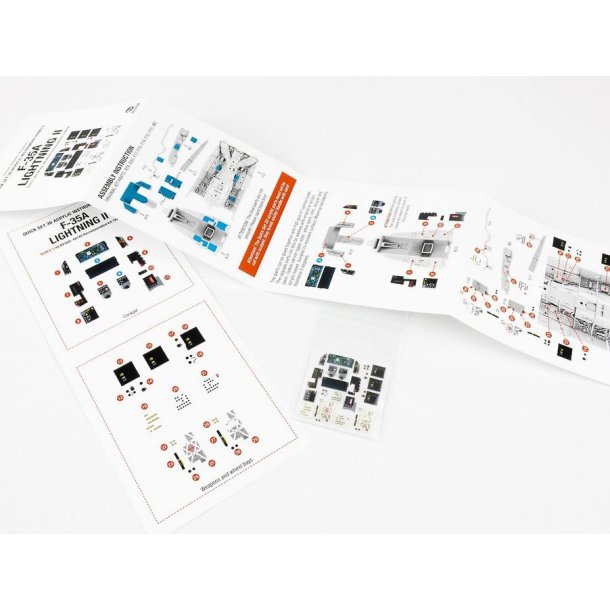 F-35A Lightning II instrumentpanel til Tamiya