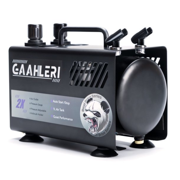 Gaahleri Airbrush Compressor Dual-Drive GT-918