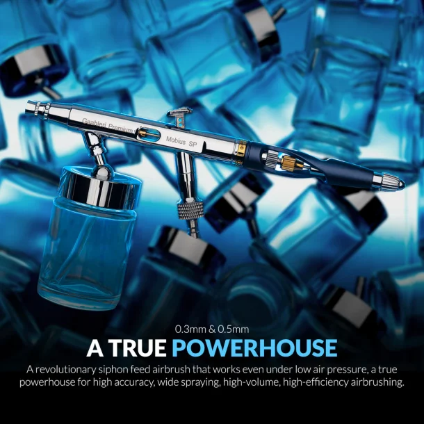 Gaahleri Premium Series GHPM-Mobius SP 0.3 &amp; 0.5mm Airbrush