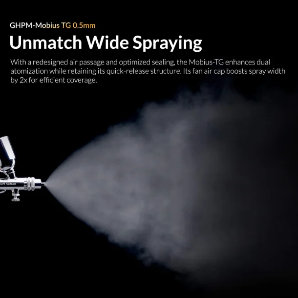 Gaahleri Premium Series GHPM-Mobius TG 0.5mm Airbrush