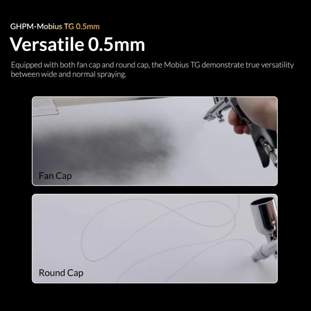 Gaahleri Premium Series GHPM-Mobius TG 0.5mm Airbrush