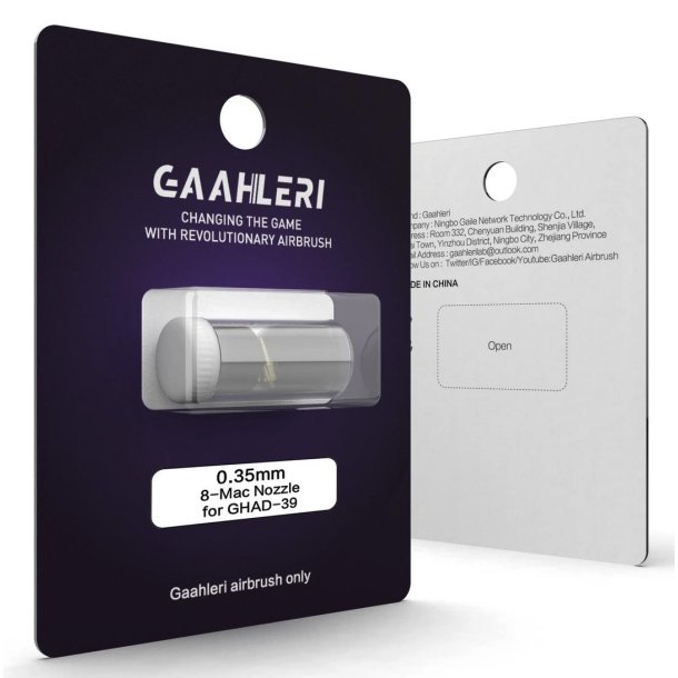 Gaahleri Airbrush 0.35mm Nozzle of Quick Self-Centering Structure for GHAD-39