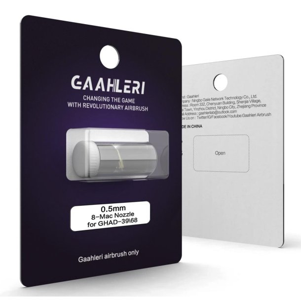 Gaahleri Airbrush 0.5mm Nozzle of Quick Self-Centering Structure for Advanced Series
