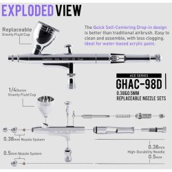 Gaahleri GHAC-98D Ace Series Airbrush