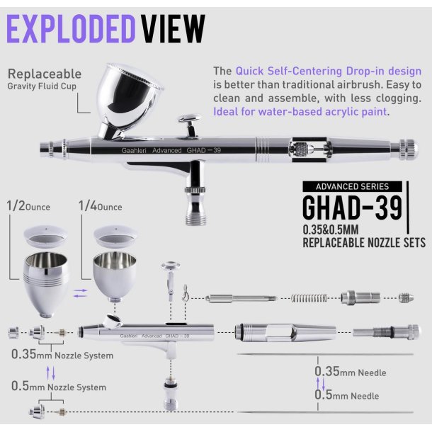 Gaahleri GHAD-39 Advanced Series Airbrush