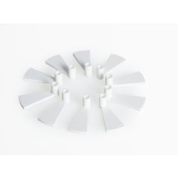 Vindeltrappe, skala 1/18 - 1/20. Hvid